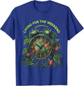 Living for the Weekend Funny Teens Design T-Shirt - Royal Blue