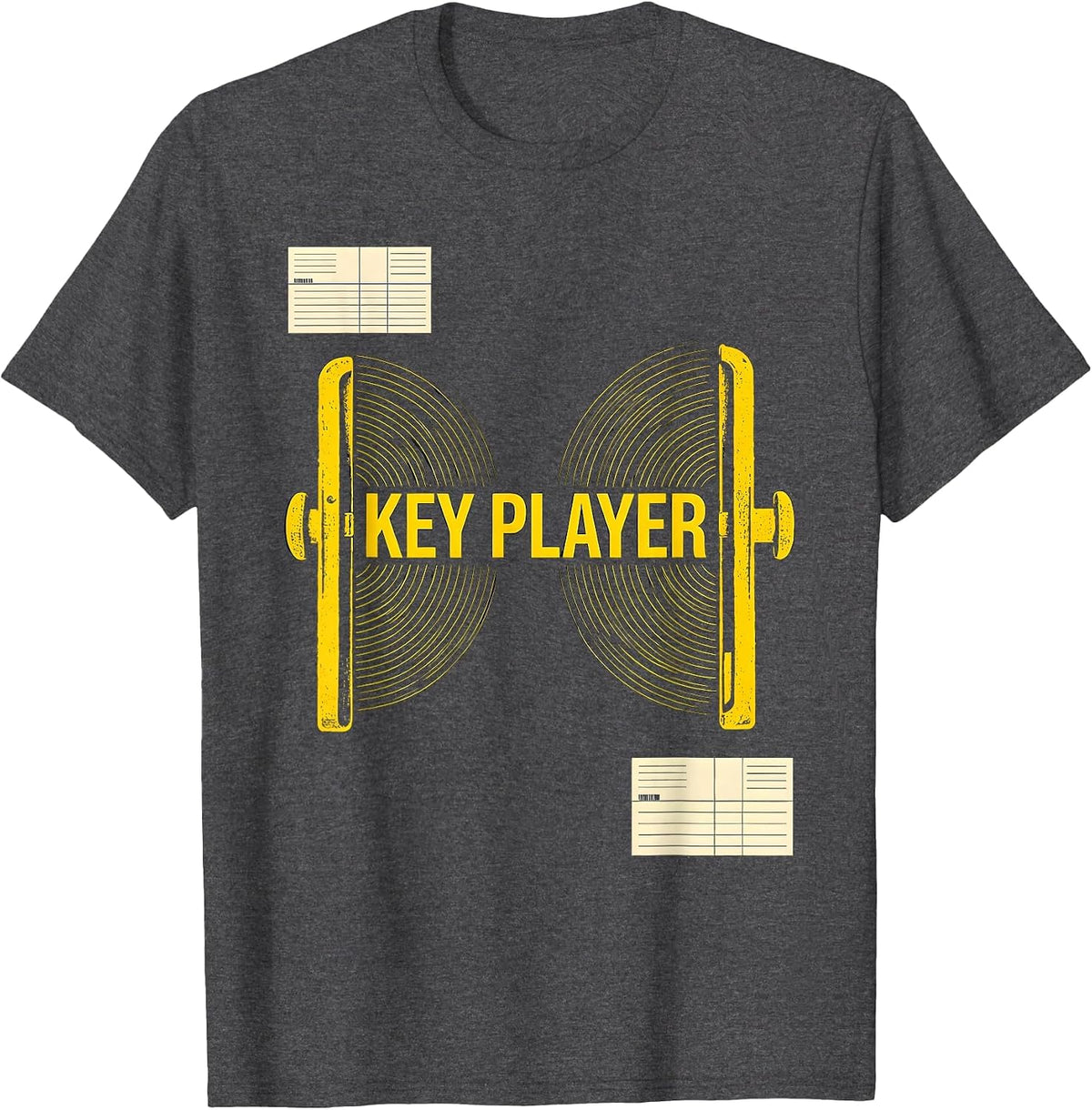 Key Player Funny Ham Radio Operator Hobbyist Gift T-Shirt - Dark Heather Grey