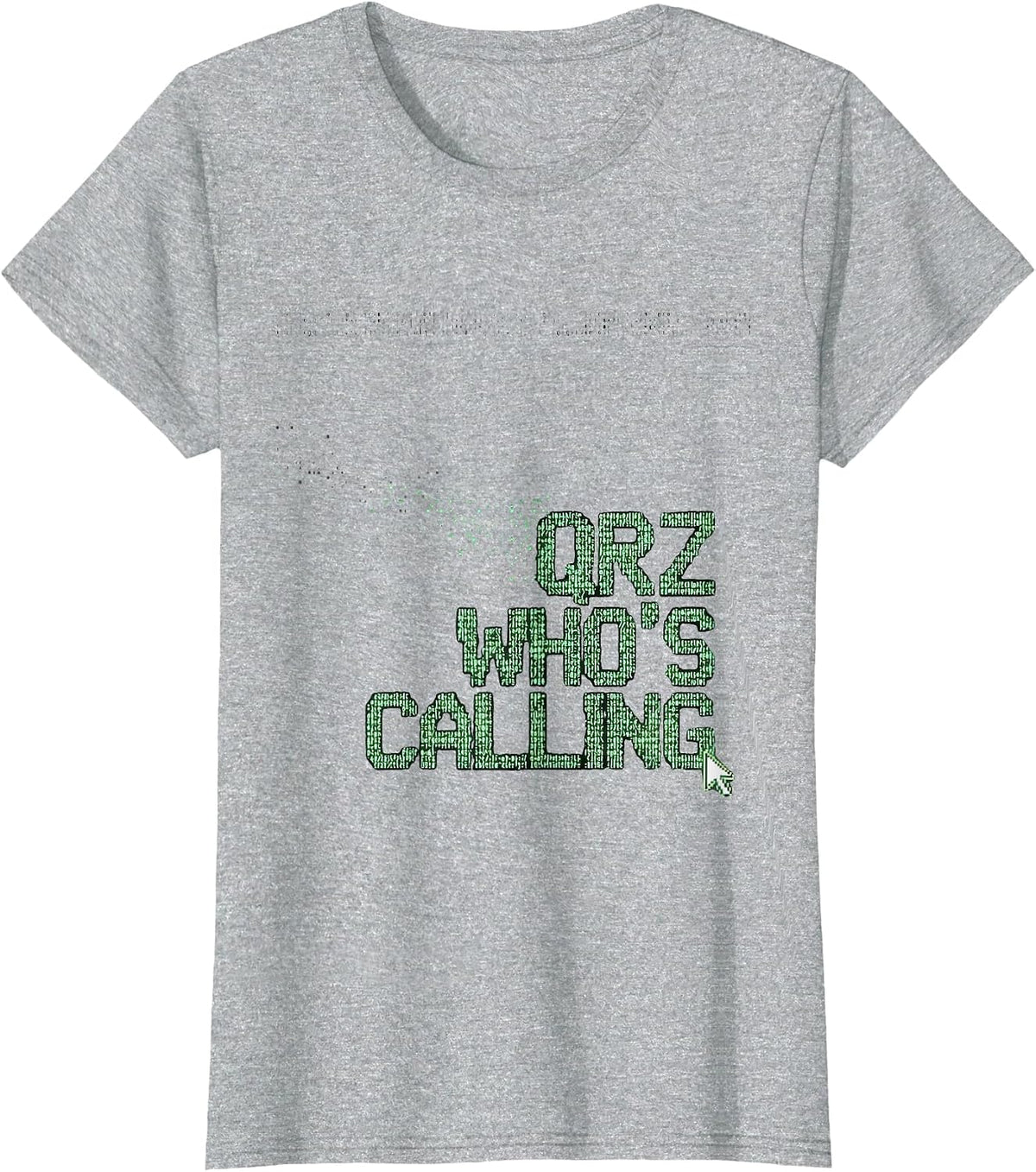 QRZ, Who's Calling Funny Ham Radio Operator Hobbyist Humor T-Shirt - Heather Grey