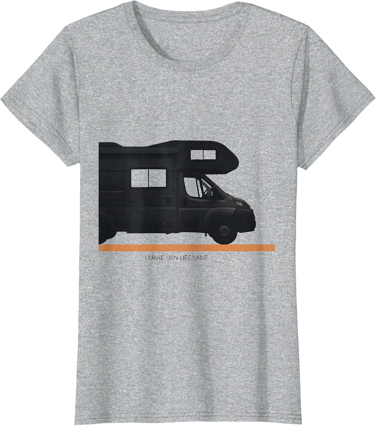 Women's I Make Van Life Mine Retro Van Dweller Nomad Adventure Gift T-Shirt - Heather Grey