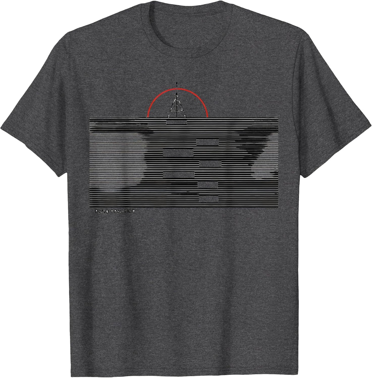 Band Practice Funny Ham Radio Operator Hobbyist Humor T-Shirt - Dark Heather Grey