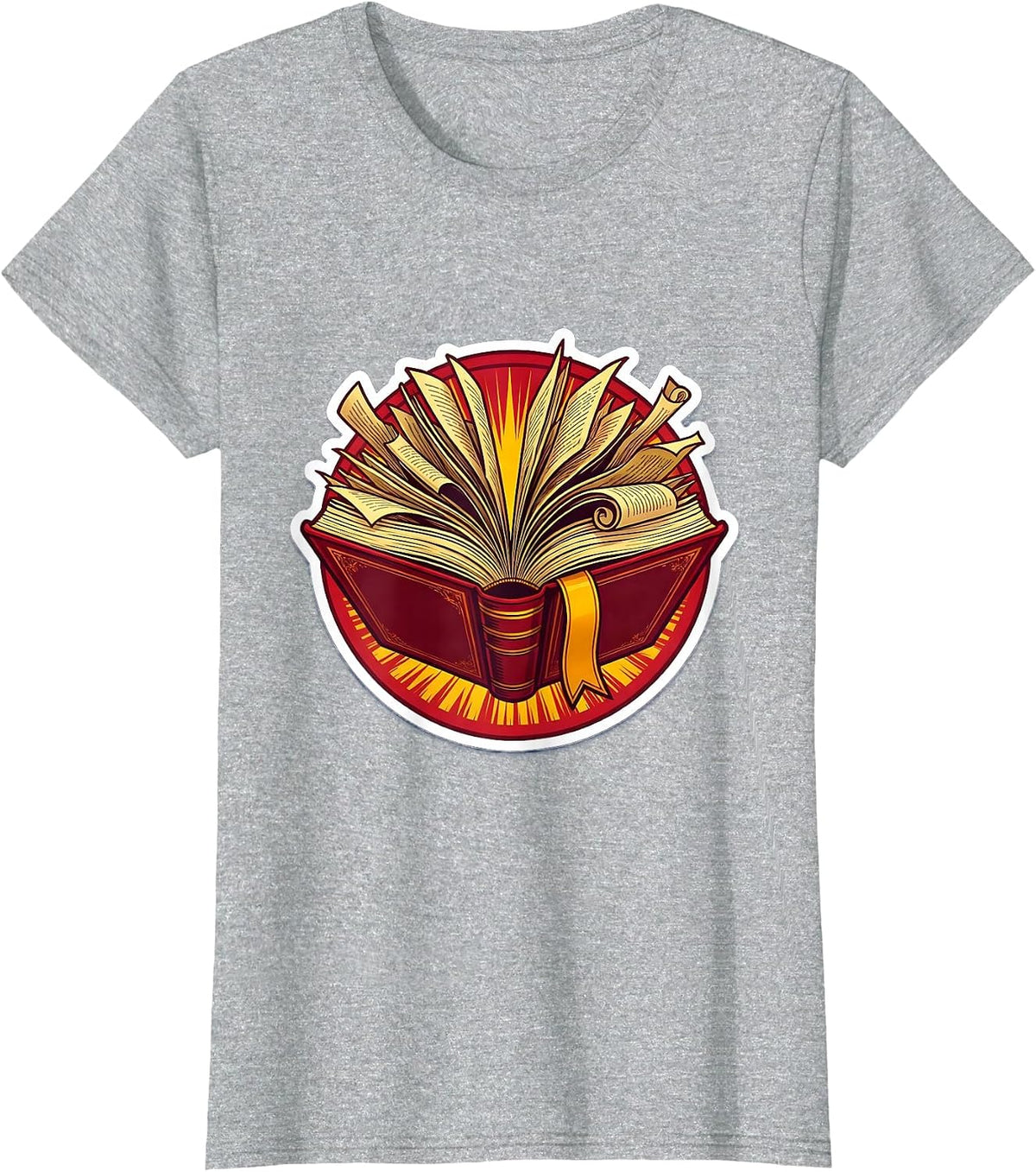 Substitute Teacher Exploding Manual Graphic T-Shirt - Heather Grey