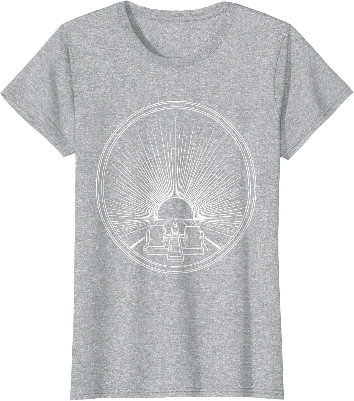 Sunrise Starting Block Athleisure Graphic T-Shirt - Heather Grey