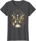 Women's Skeleton Drummer Mid-Performance Graphic T-Shirt - Dark Heather Grey
