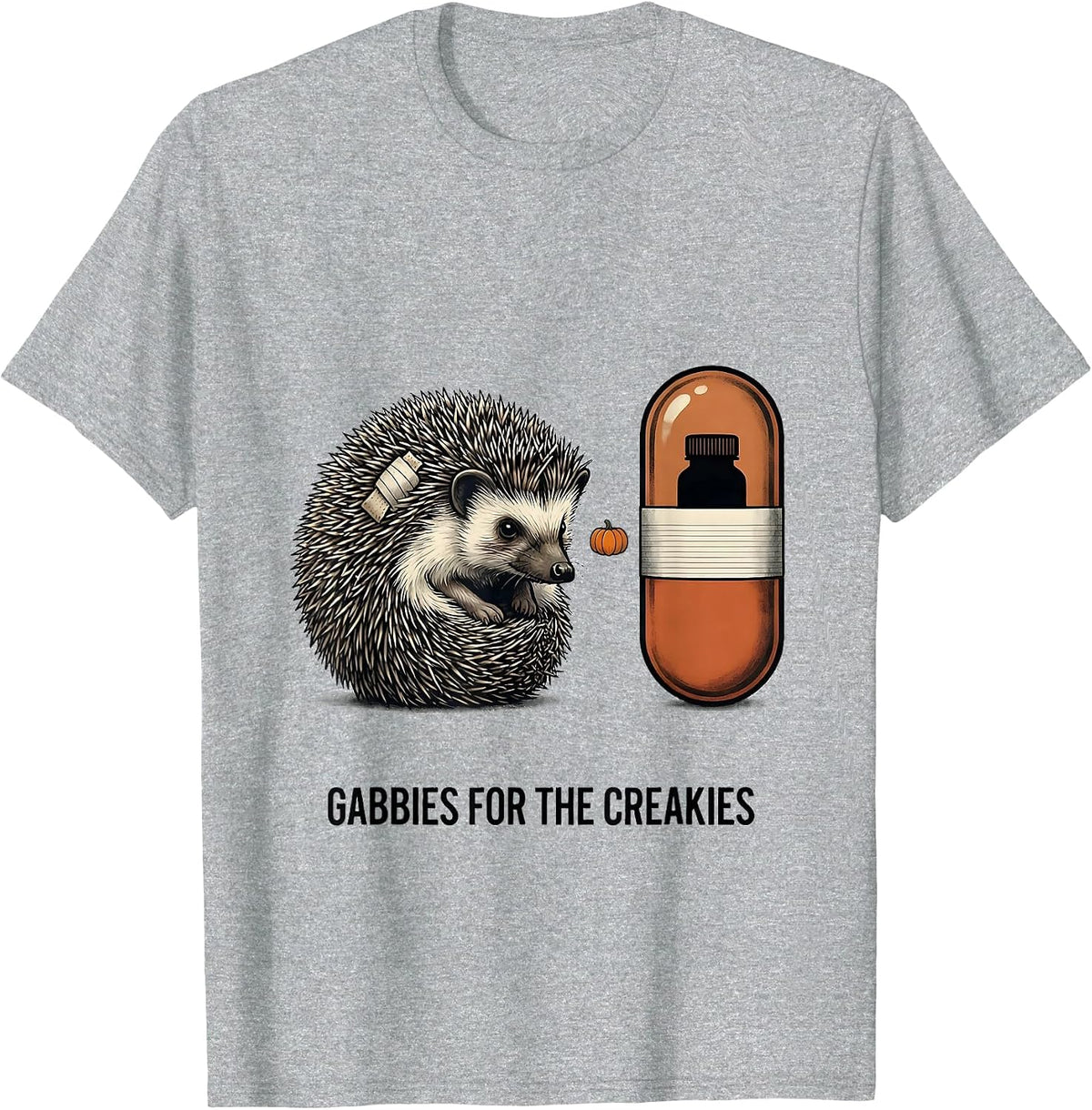 Men's Gabbies For The Creakies Funny Veterinary Tech Halloween T-Shirt - Heather Grey