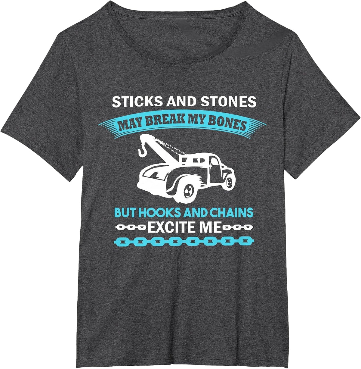 Tow Truck Driver Quote - Funny Tow Trucker T-Shirt - Dark Heather Grey