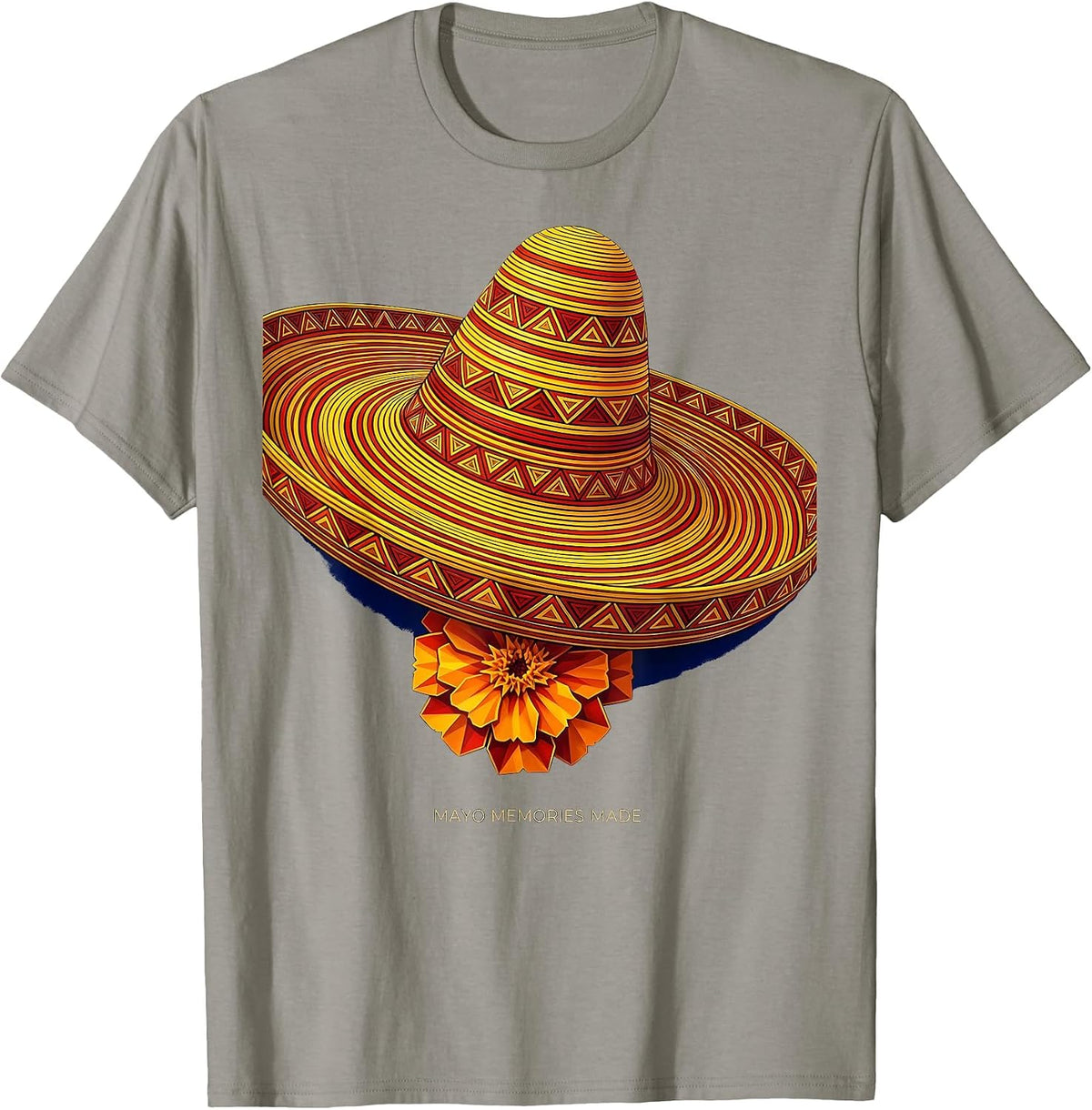 Mayo Memories Made Cinco de Mayo Fiesta Design T-Shirt - Slate Grey