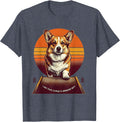 I Am This Corgi's Errand Boy Funny Corgi Owner Gift T-Shirt - Heather Blue