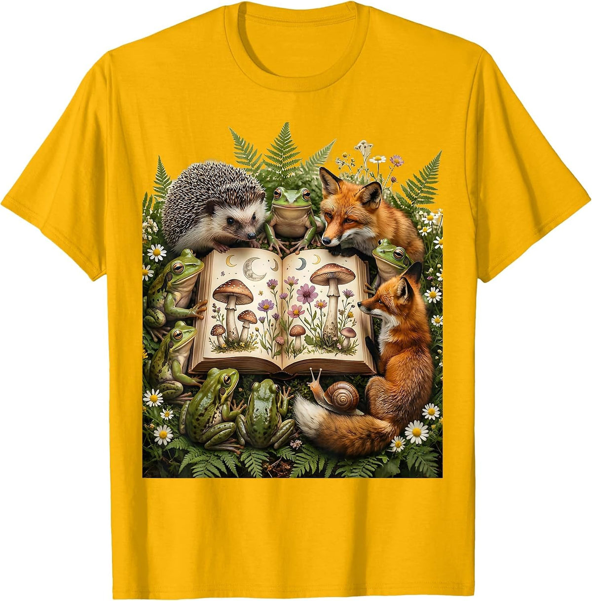 Daycare Teacher Reading Aloud to Children T-Shirt - Golden Yellow
