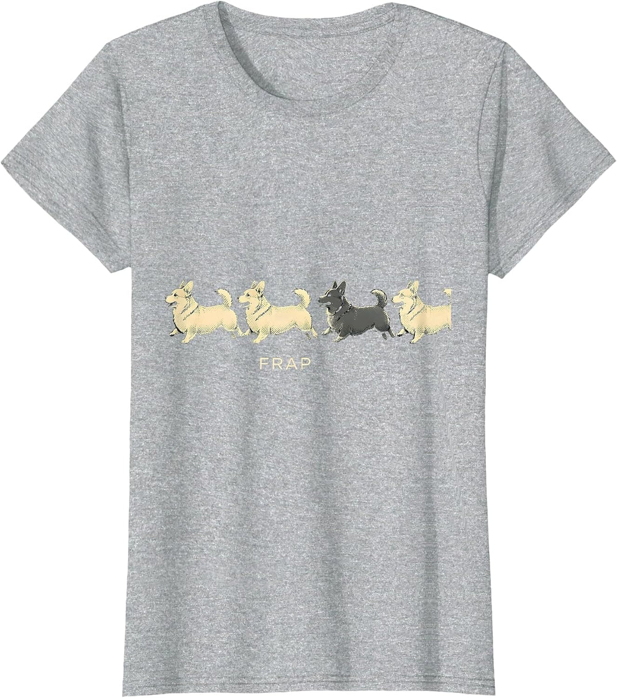 Frap Funny Corgi Dog Lover Corgi Mom Dad T-Shirt - Heather Grey