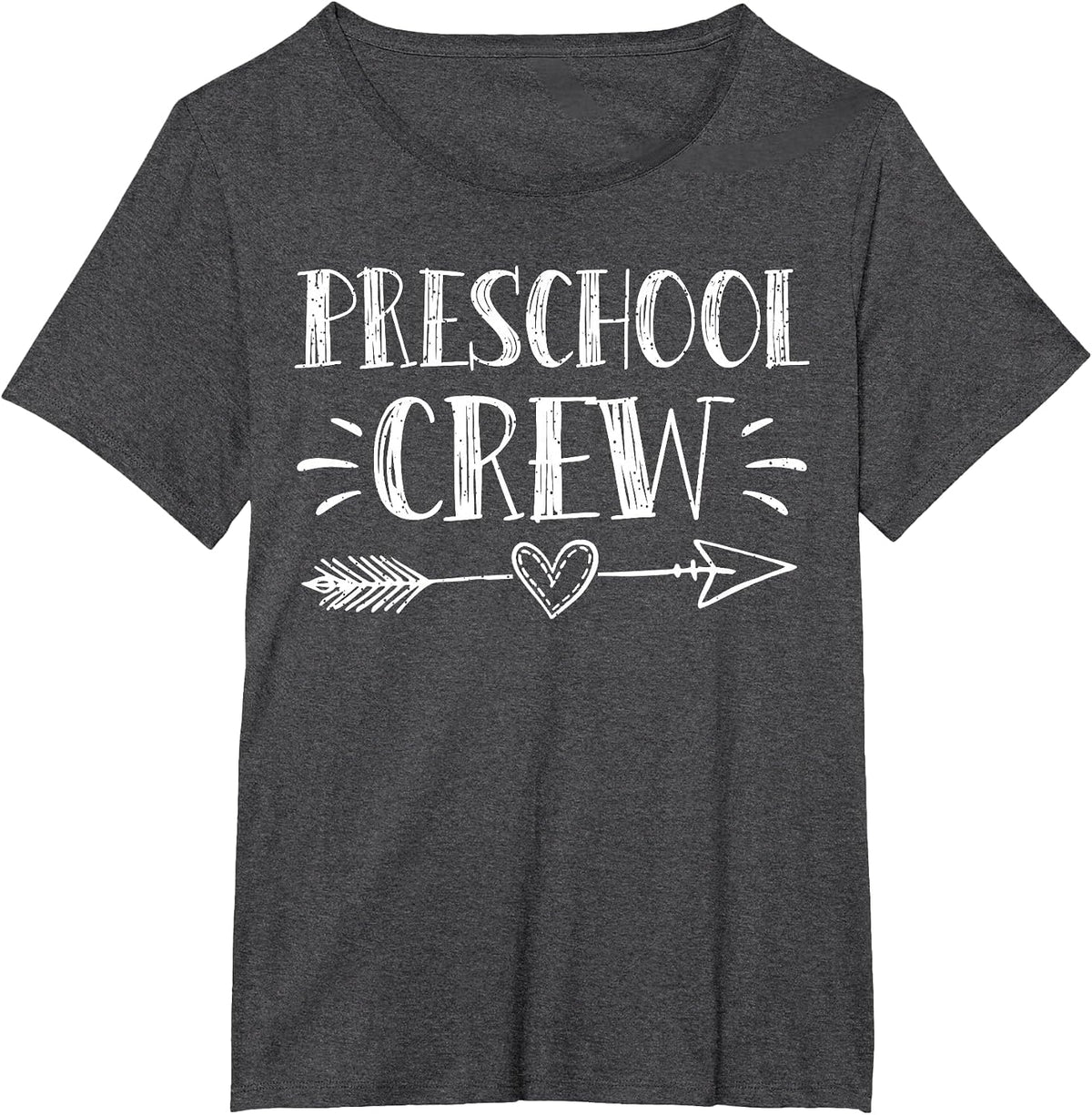 Preschool Crew 1st Day of School Preschool Teacher Team T-Shirt - Dark Heather Grey