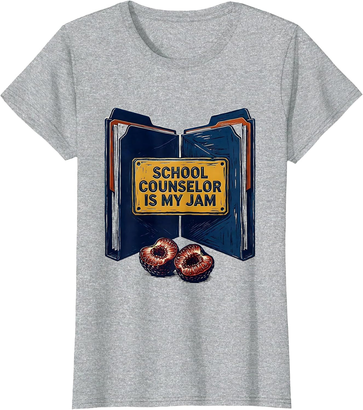 Women's School Counselor Is My Jam Funny School Psychologist Staff T-Shirt - Heather Grey