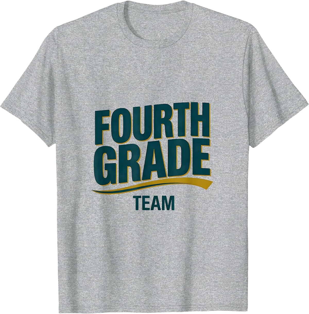 Men's Fourth Grade Team Cute Vintage Graphic Fourth Grade Teacher T-Shirt - Heather Grey