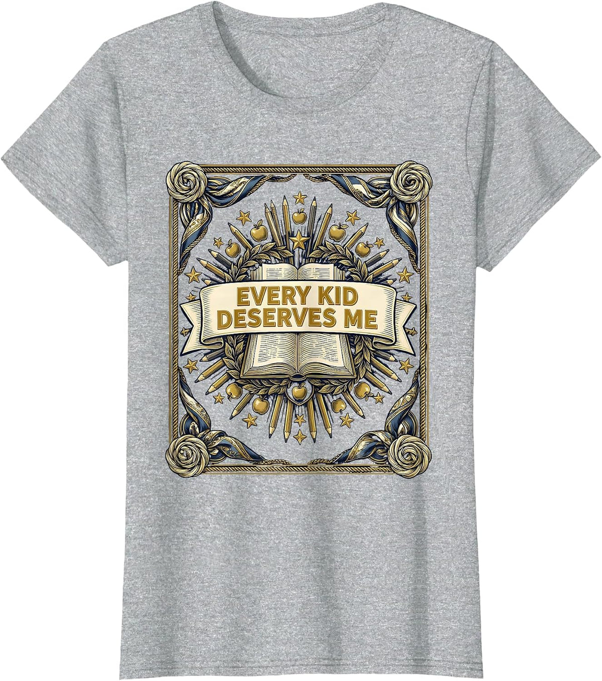 Every Kid Deserves Me Paraprofessional Design T-Shirt - Heather Grey