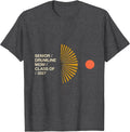 Men's Senior Drumline Mom Class Of 2027 Midcentury Modern Band Mom T-Shirt - Dark Heather Grey