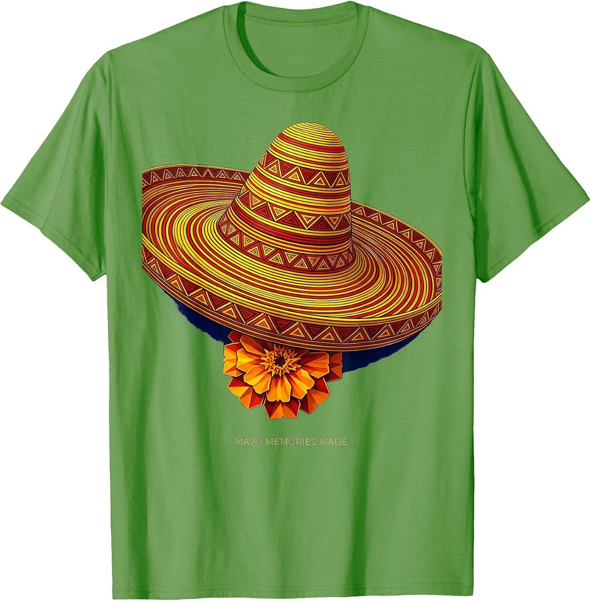 Mayo Memories Made Cinco de Mayo Fiesta Design T-Shirt - Grass Green
