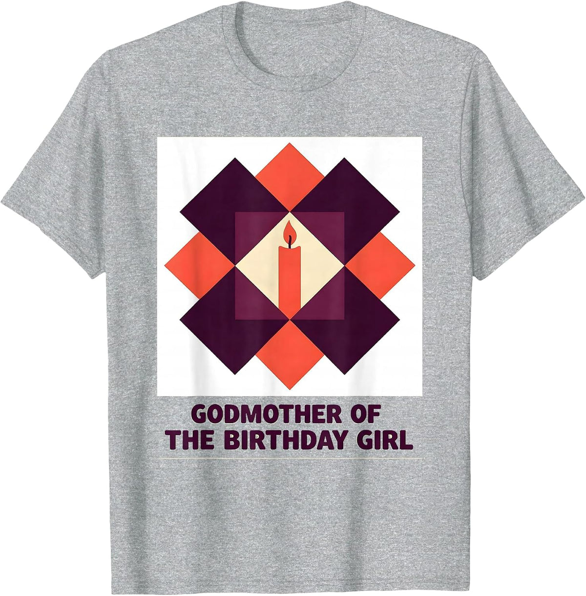 Men's Godmother Of The Birthday Girl Whimsical Family Pride T-Shirt - Heather Grey