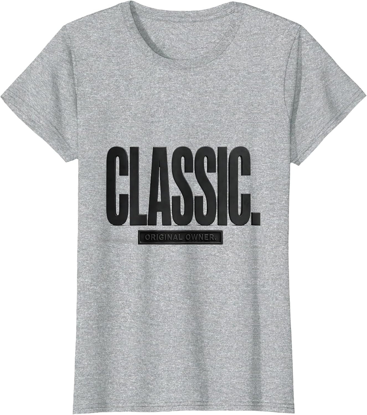 Classic Original Owner Minimalist Funny Car Guy Gift T-Shirt - Heather Grey