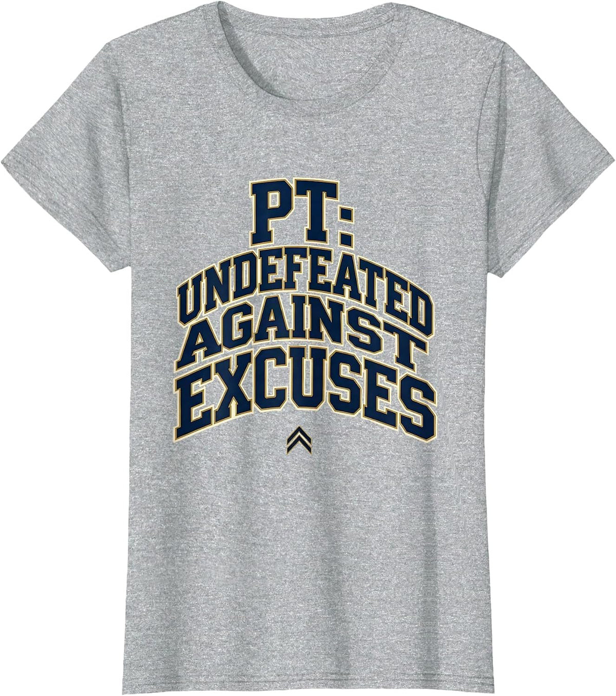 Women's PT Undefeated Against Excuses Sports Physical Therapy T-Shirt - Heather Grey