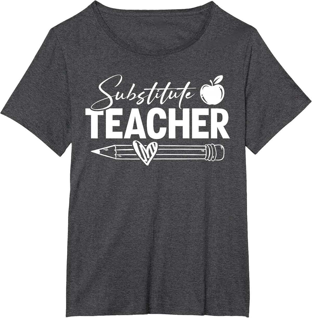 Proud Substitute Teacher T-Shirt - Dark Heather Grey