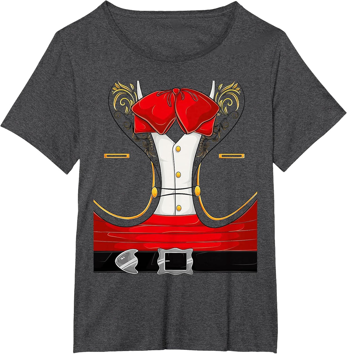 Mariachi Charro Cinco De Mayo T-Shirt Halloween Costume Tee Mexican Shirt - Dark Heather Grey