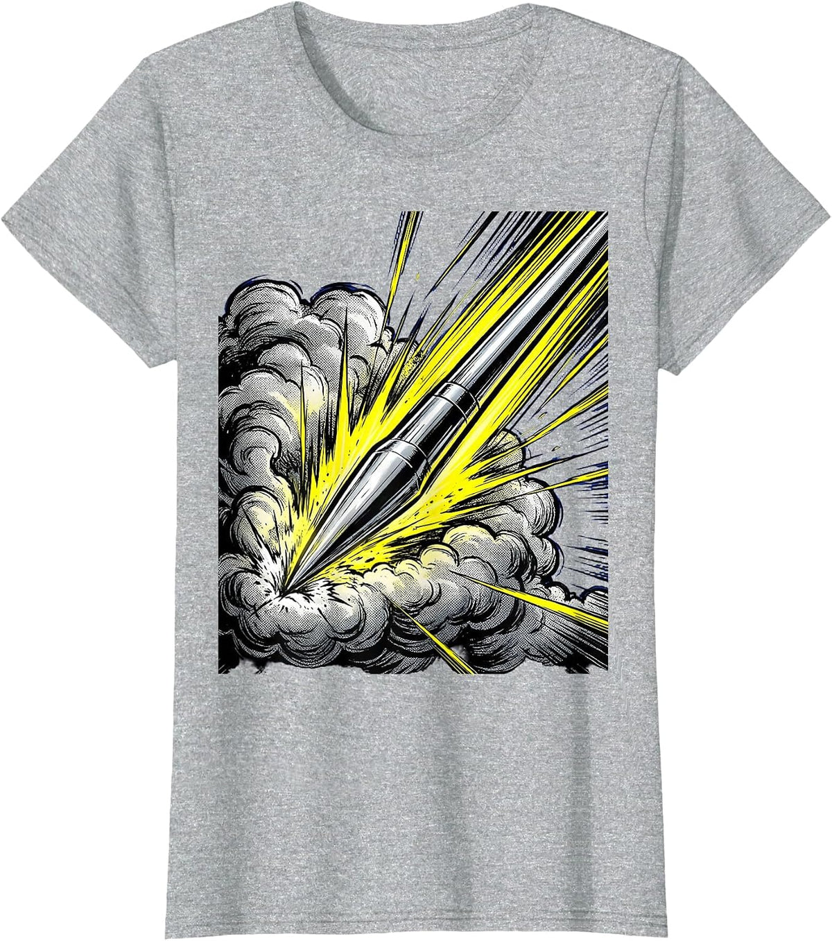 Women's Javelin Through Storm Clouds Sports Graphic T-Shirt - Heather Grey