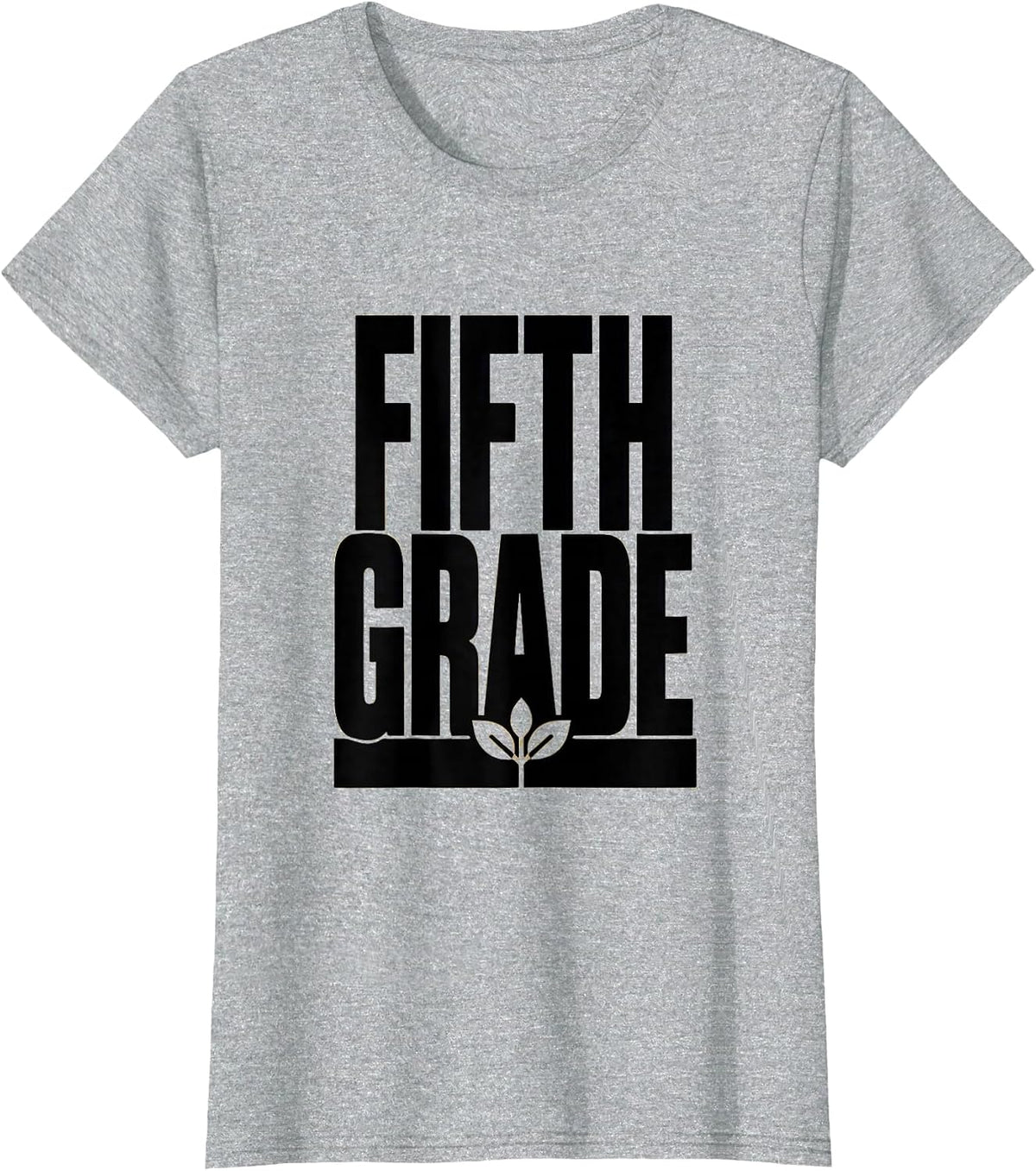 Fifth Grade Wildflower Back To School Teacher Gift T-Shirt - Heather Grey