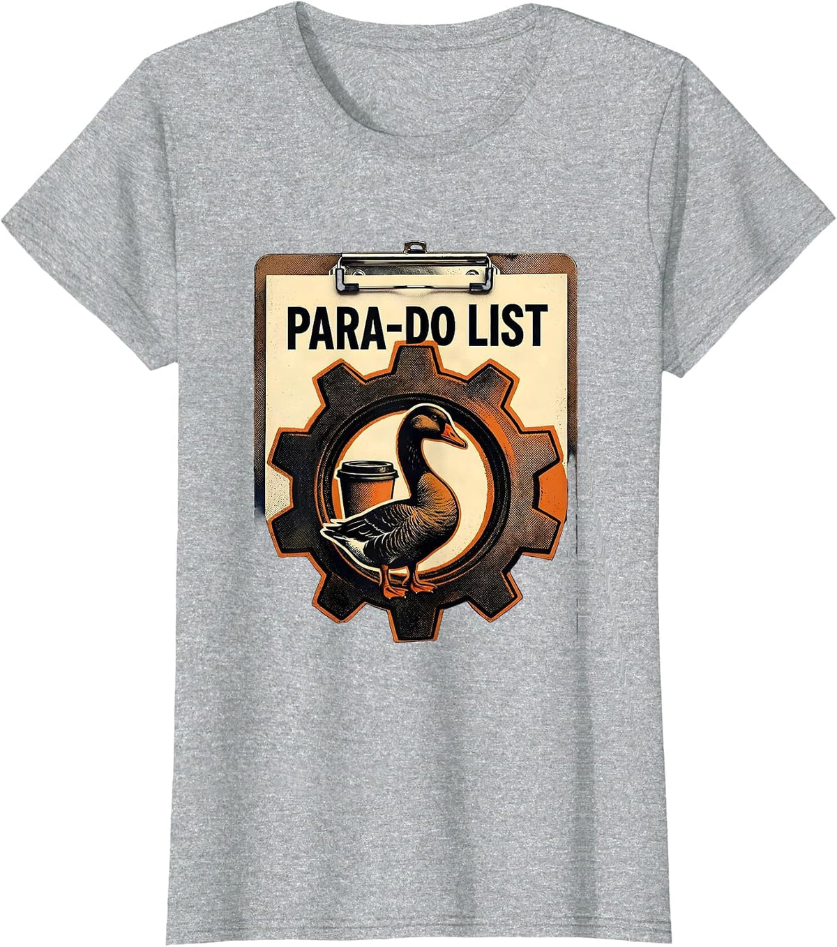 Women's Para-Do List Funny Paraprofessional Goose SPED Teacher T-Shirt - Heather Grey