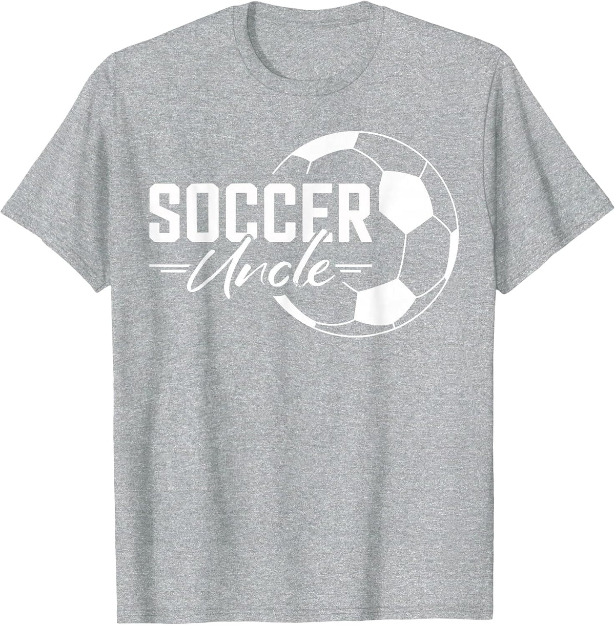 Proud Soccer Uncle Player T-Shirt - Heather Grey