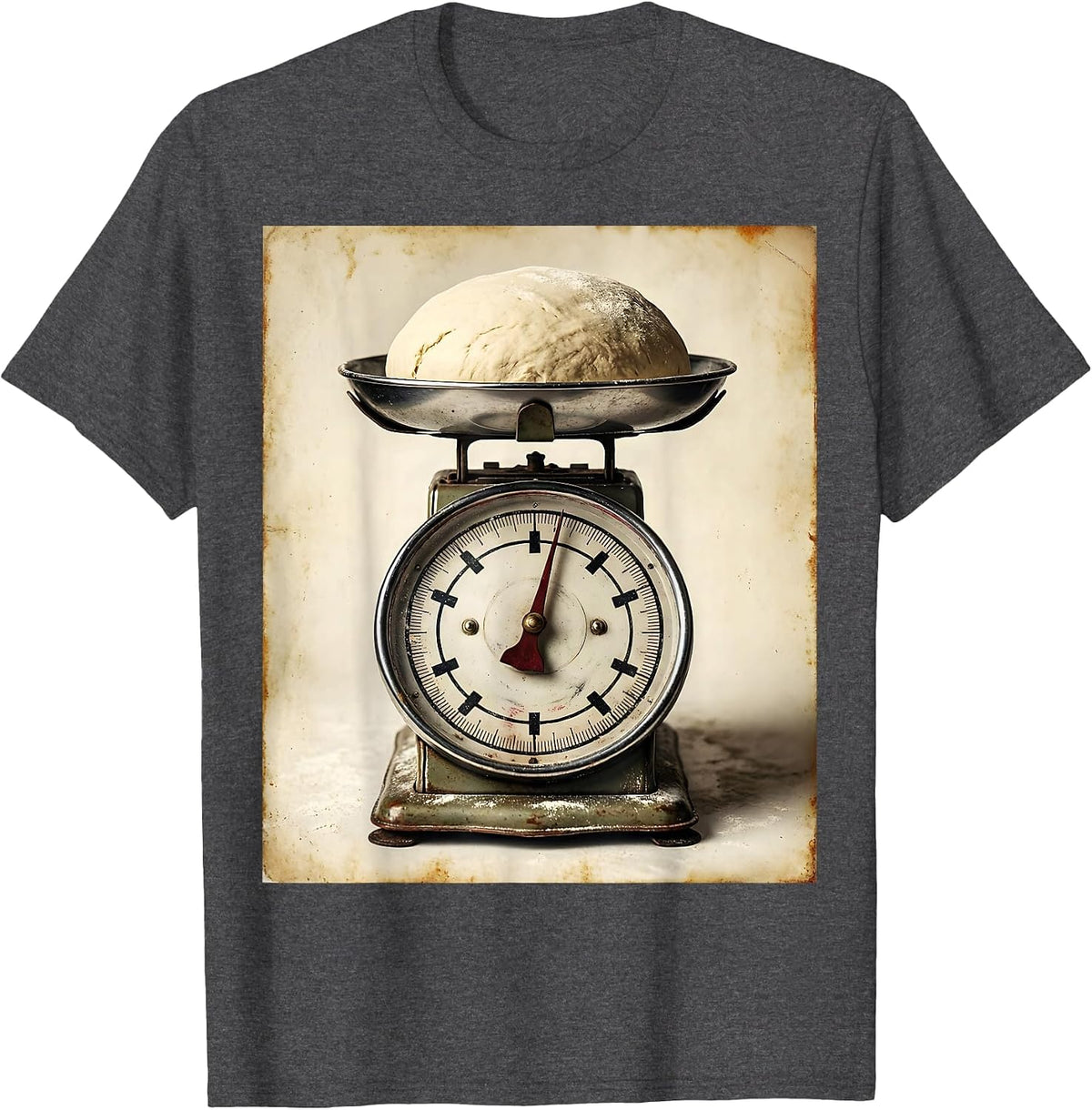 In My Sourdough Era Vintage Kitchen Scale Tee T-Shirt - Dark Heather Grey