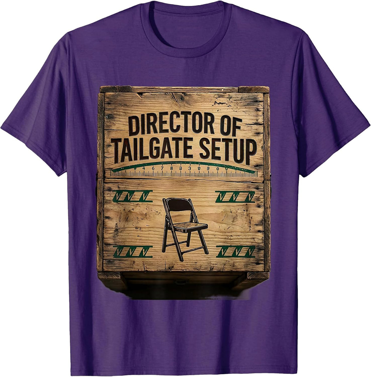 Men's Director Of Tailgate Setup Vintage Marching Band Mom Humor T-Shirt - Purple