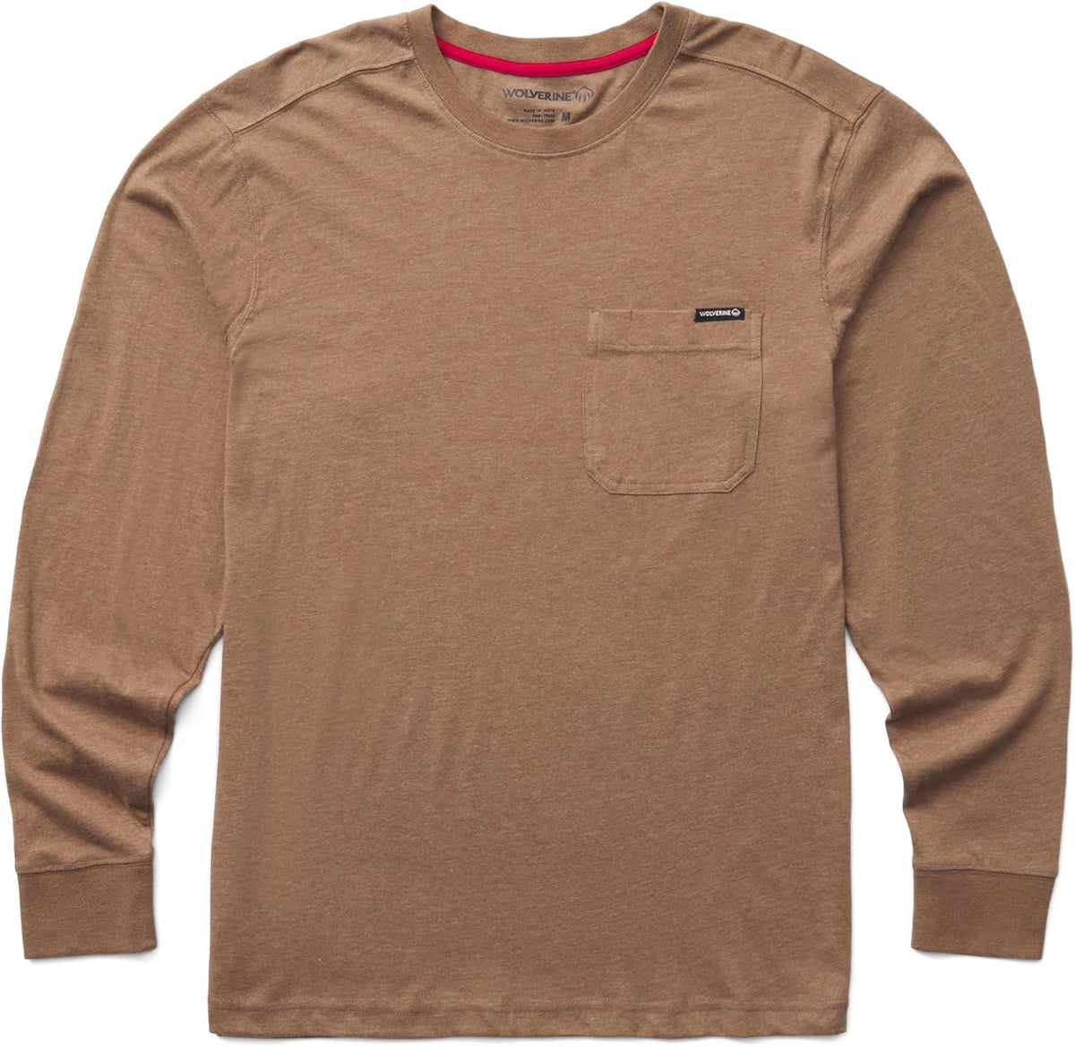 Wolverine Men's Classic Long Sleeve Pocket Tee - Cub