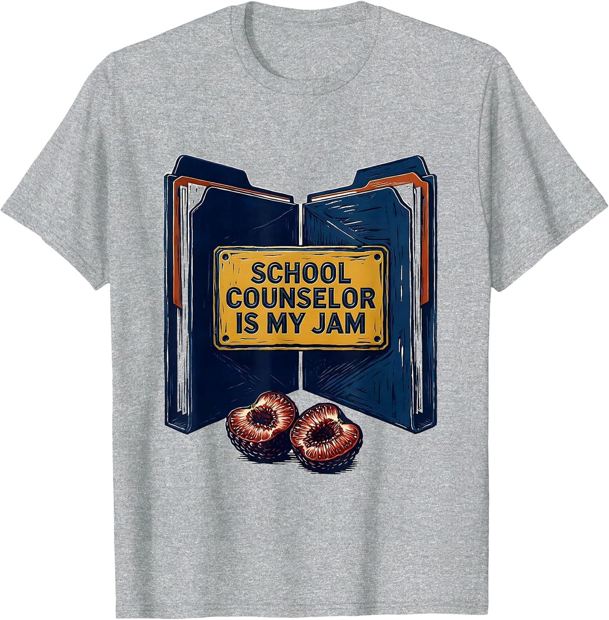 Men's School Counselor Is My Jam Funny School Psychologist Staff T-Shirt - Heather Grey