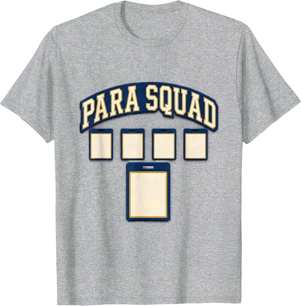 Men's Para Squad Sports Paraprofessional Paraeducator Teacher T-Shirt - Heather Grey