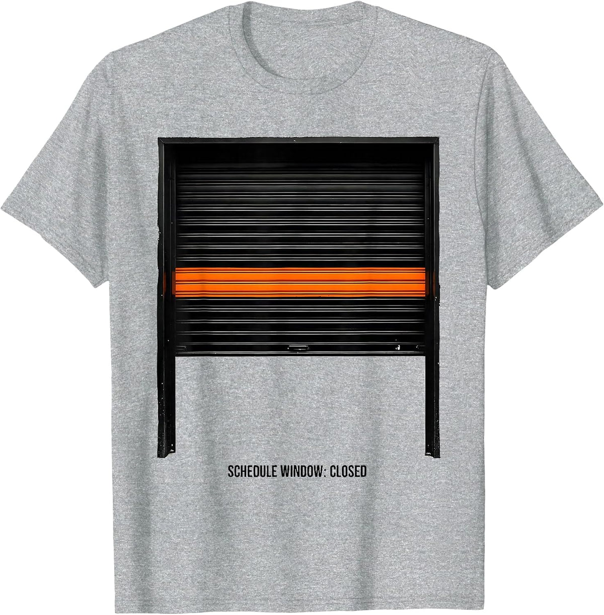 Men's Schedule Window: Closed Groovy School Counselor Retro Humor T-Shirt - Heather Grey