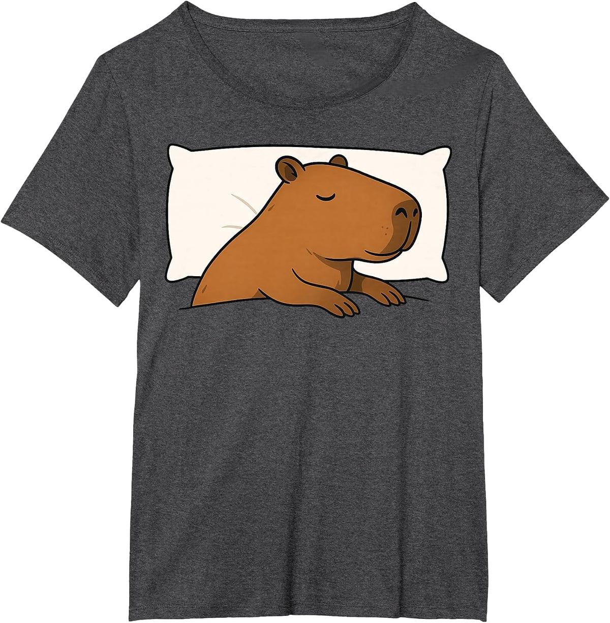 Capybara Favorite Sleepshirt Sleeping Pajamas Boys Girls Kid T-Shirt - Dark Heather Grey