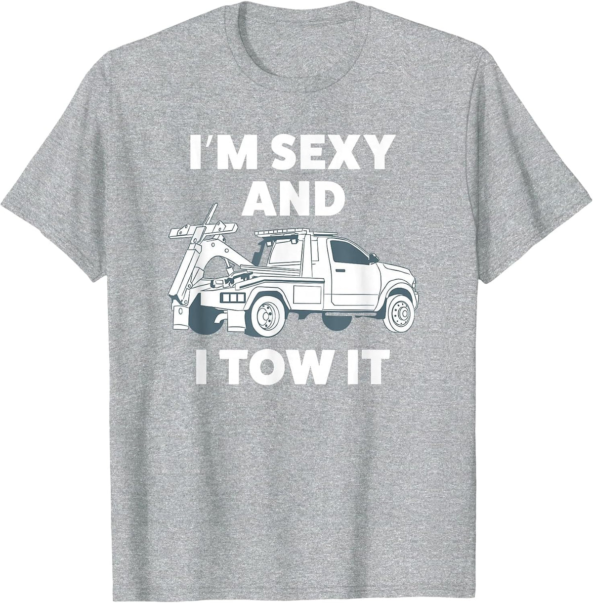 Funny Tow Truck Driver Shirt for Men T-Shirt - Heather Grey