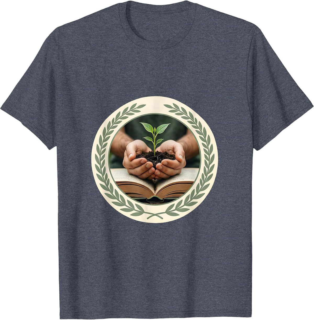 Paraprofessional Planting Knowledge Graphic T-Shirt - Heather Blue