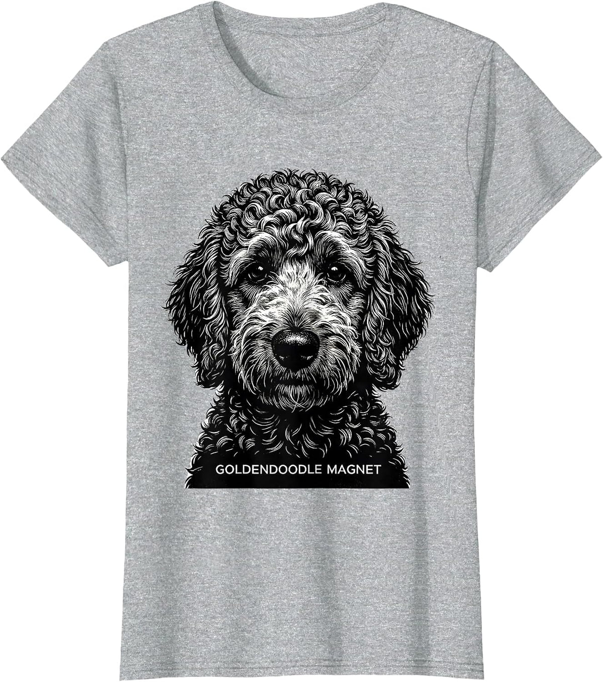 Goldendoodle Magnet Funny Doodle Dog Owner Humor T-Shirt - Heather Grey