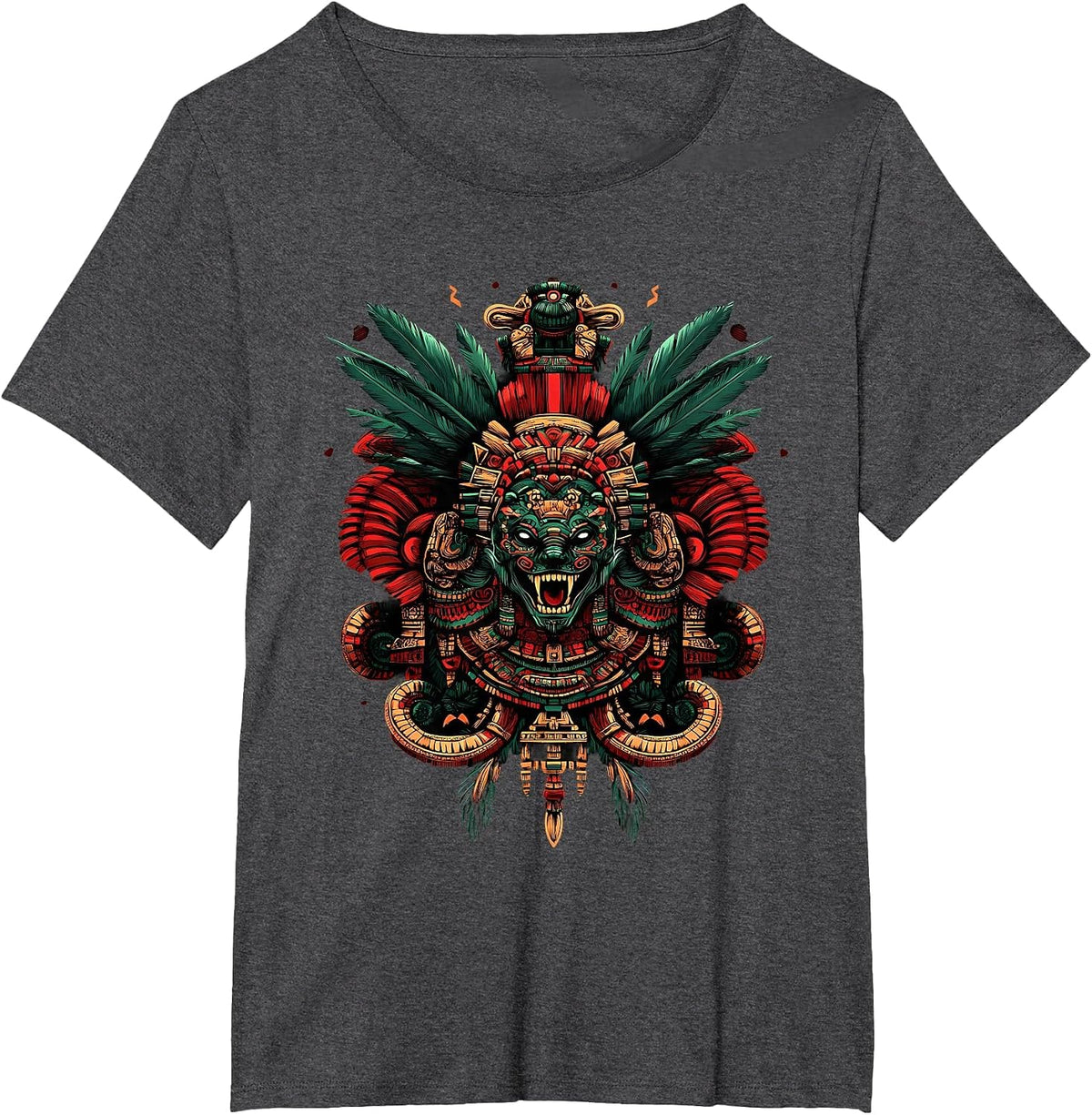 Aztec Toltec Inca Mexican Mythology Native Mexican Pride T-Shirt - Dark Heather Grey