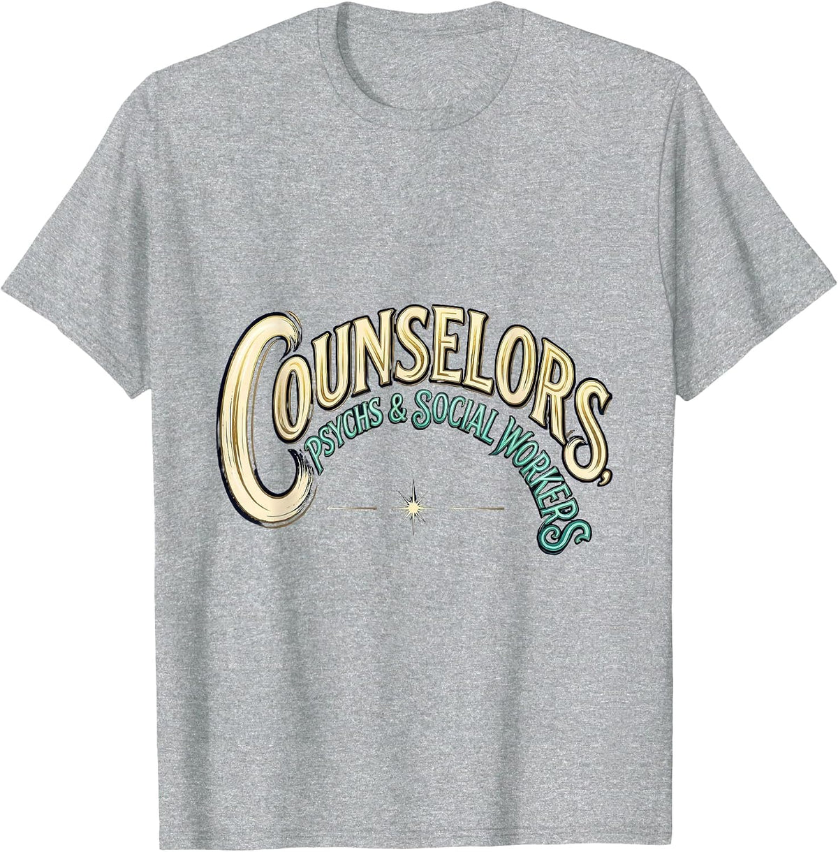 Men's Counselors Psychs Social Workers Funny School Counselor T-Shirt - Heather Grey