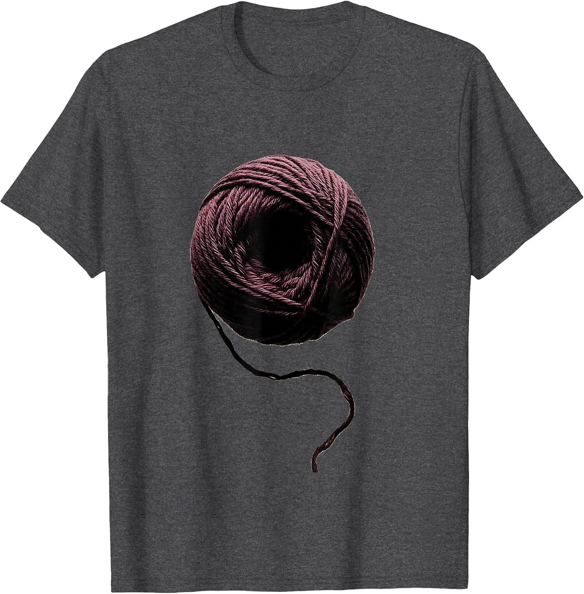 Mental Health Awareness Unraveling Yarn Graphic T-Shirt - Dark Heather Grey