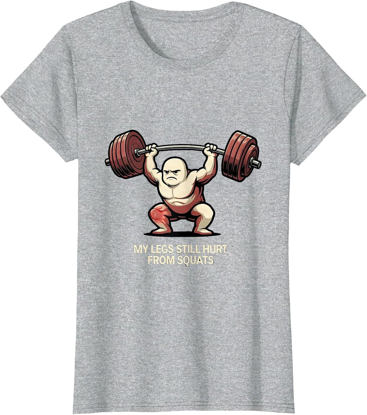 Women's My Legs Still Hurt From Squats Funny Gym Workout T-Shirt - Heather Grey