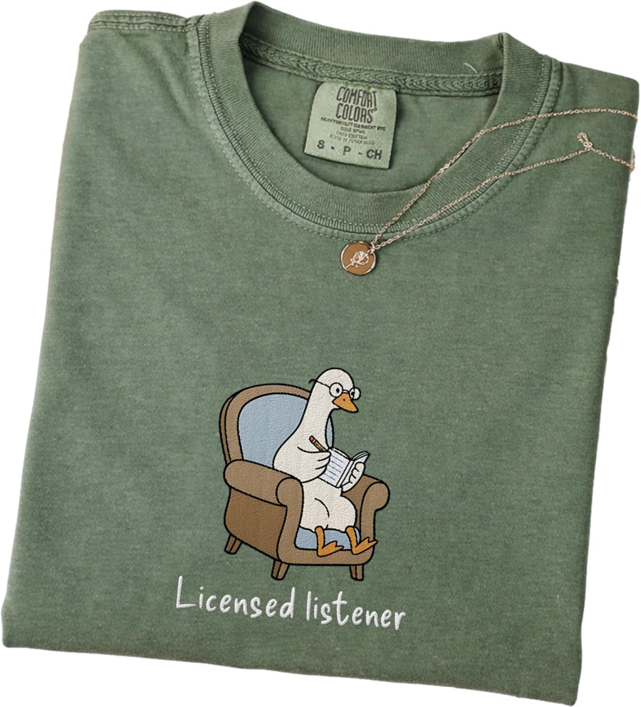 Goose Licensed Listener Shirt Psychology School Graduation Gift Mental Health Counselor Gifts Psych Tee Therapist Sweatshirt