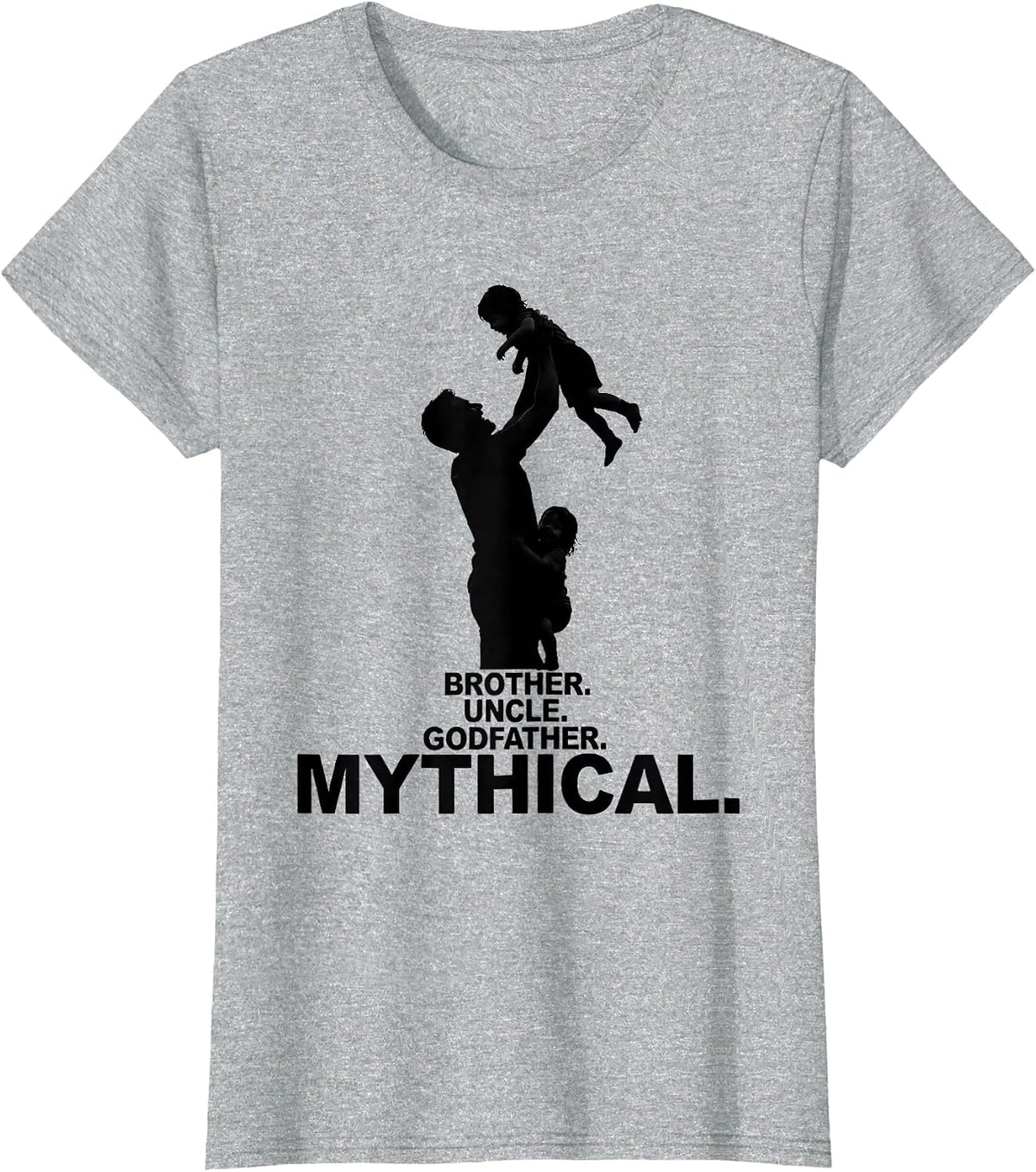 Women's Brother Uncle Godfather Mythical Cool Uncle Family Humor T-Shirt - Heather Grey