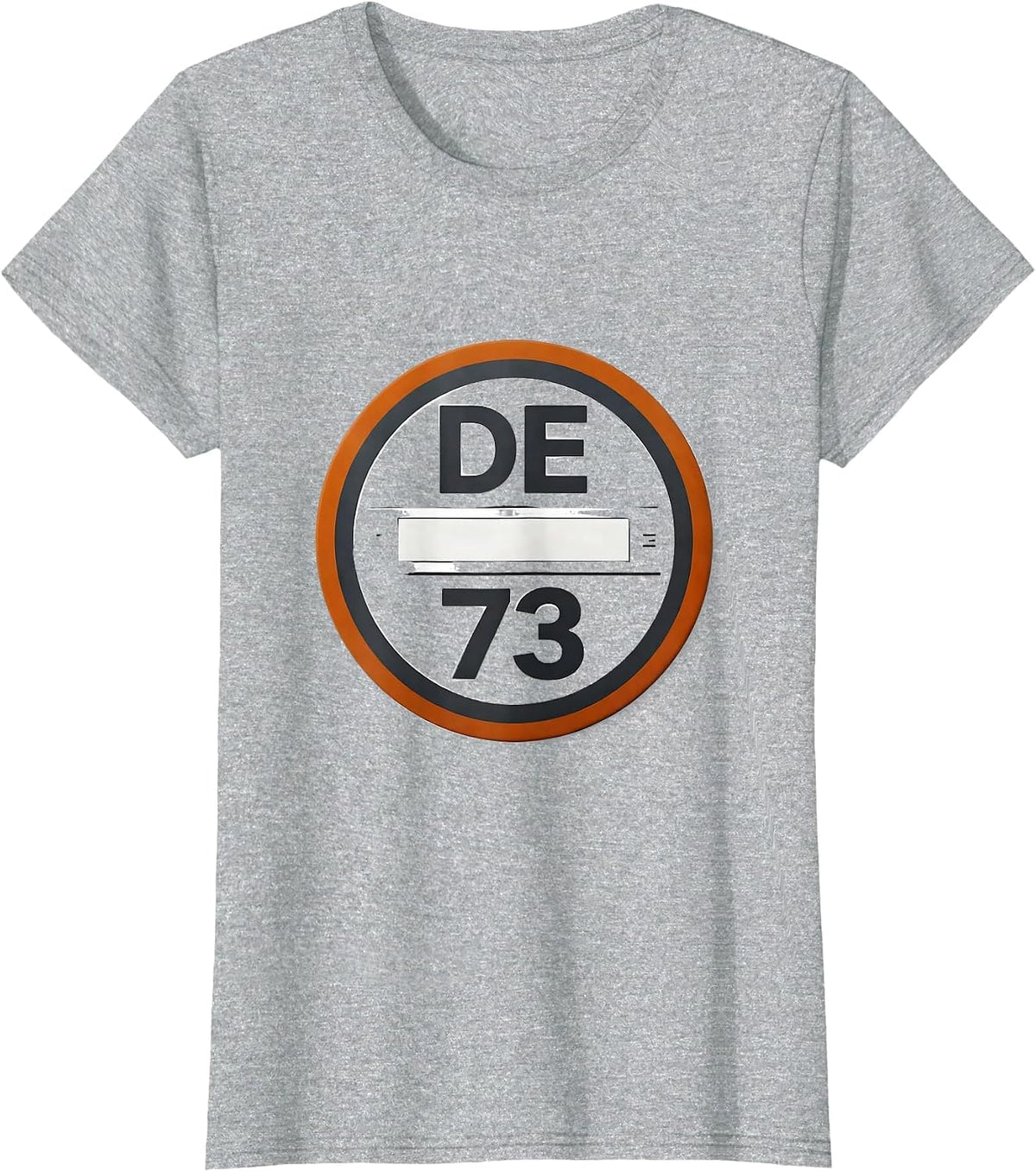 DE · 73 Minimalist Ham Radio Operator Hobbyist Pride Humor T-Shirt - Heather Grey