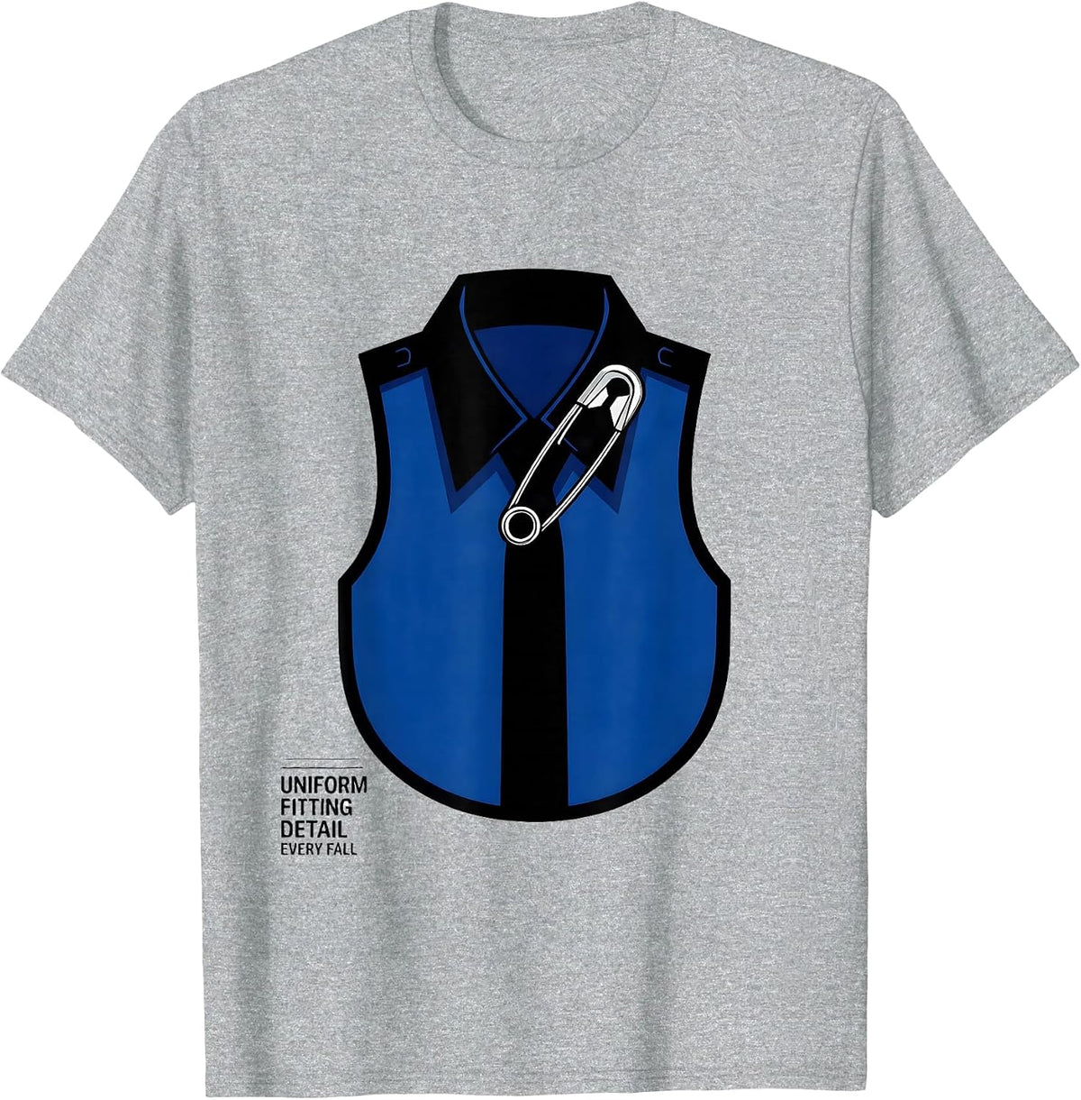 Men's Uniform Fitting Detail Every Fall Funny Band Mom Humor T-Shirt - Heather Grey