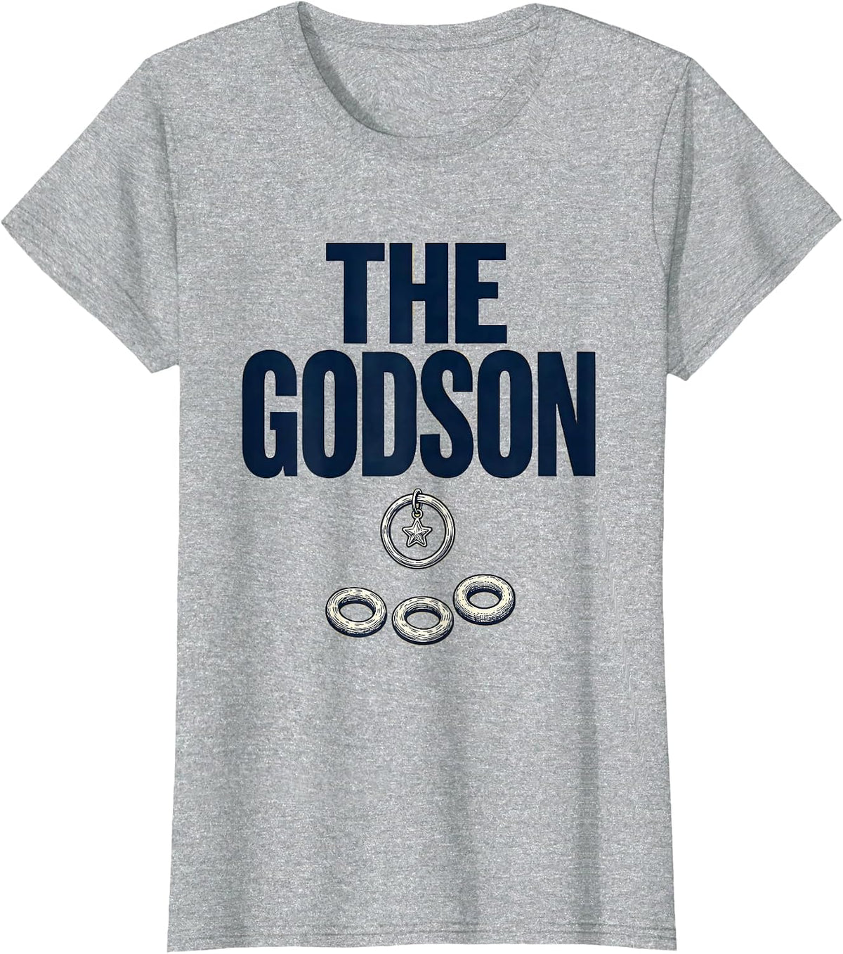 Women's The Godson Funny Godchild Godmother Gift Baby Shower T-Shirt - Heather Grey