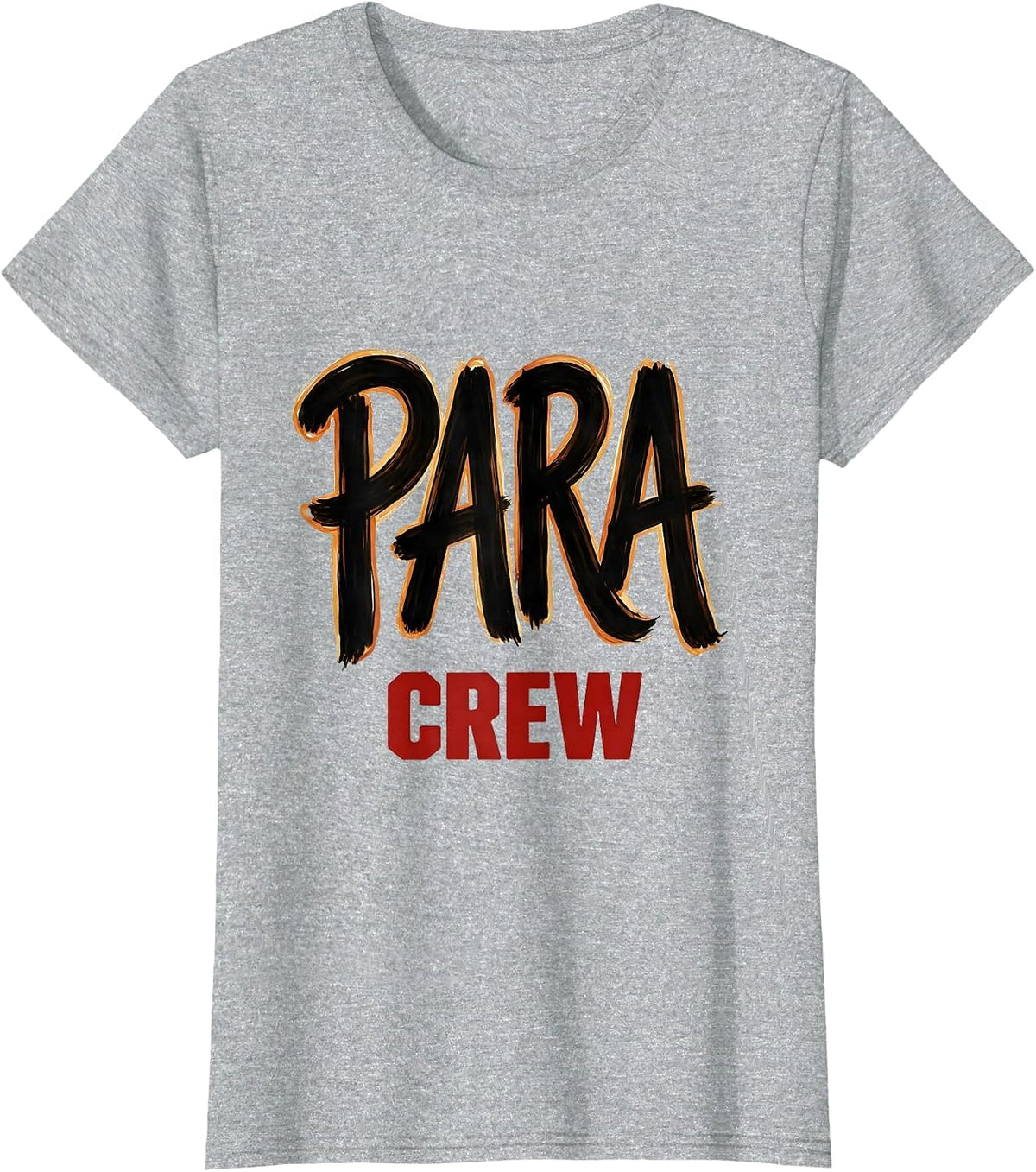 Women's Para Crew Heartfelt Paraprofessional Teacher Aide T-Shirt - Heather Grey