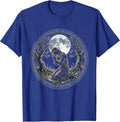 Jesus Kneeling in Gethsemane Moonlight Art T-Shirt - Royal Blue